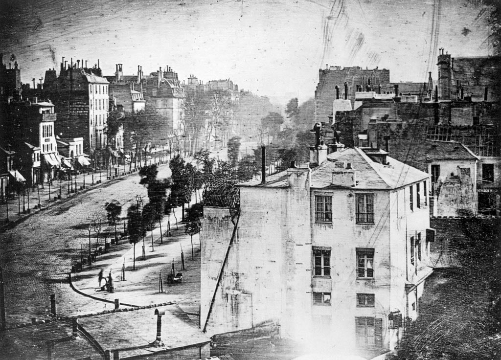 the first-ever photograph by_Daguerre